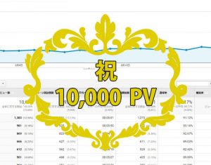 祝ブログ月1万PV！超凡人起業家が実践したPVの増やし方