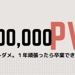 ブログ10万PV達成！記事数から考察する。